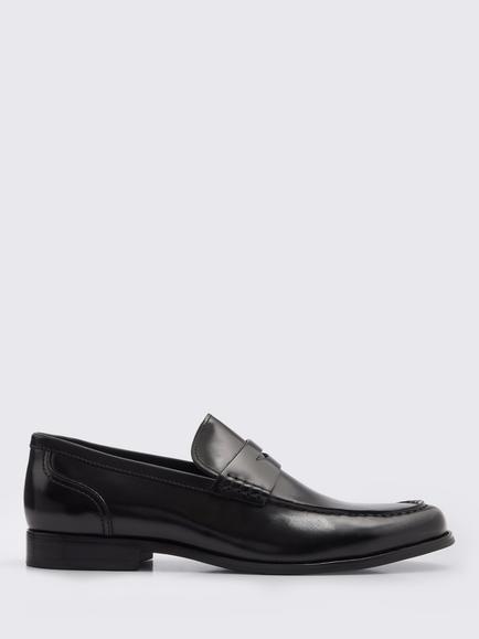 Moss Leather Loafers, Black, Black