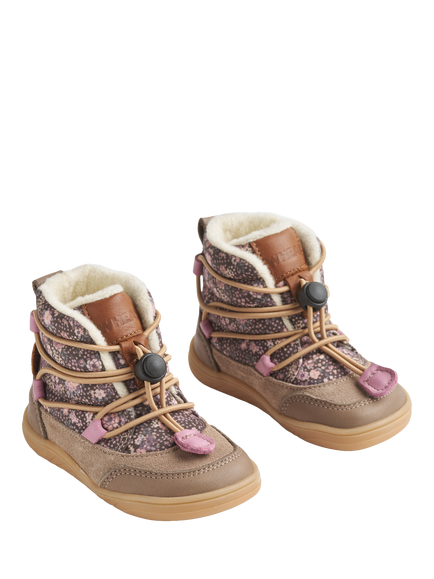 WHEAT Kids' Lined Winter Boots, Dry Wood - view 2, Dry Wood