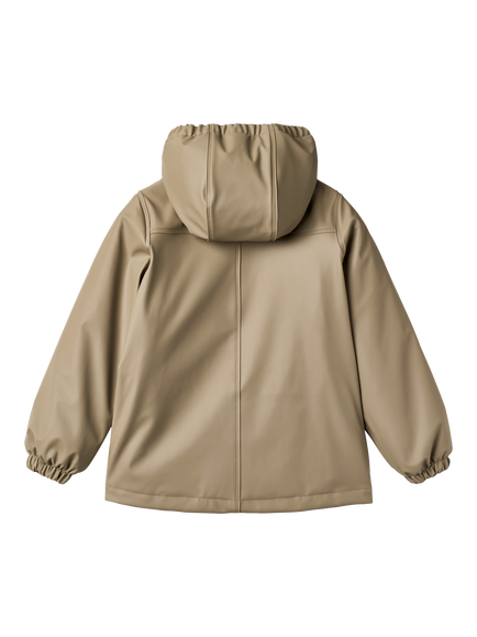 WHEAT Kids' Aju Rain Coat, Grey Stone - view 2, Grey Stone