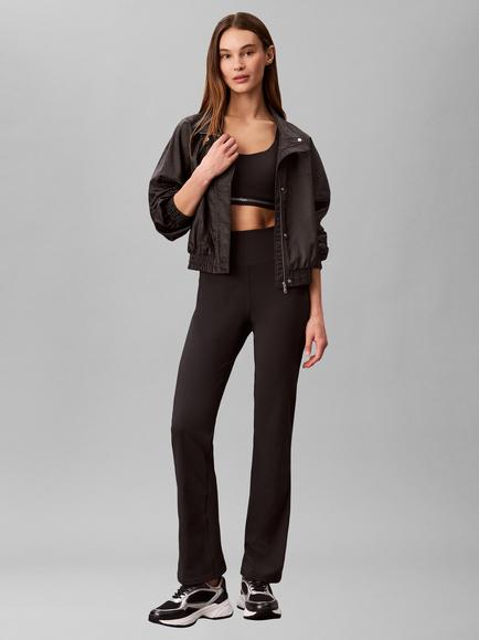 Calvin Klein Breathable Flared Leggings, Black, Black