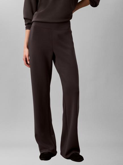 Calvin Klein Smooth Knit Lounge Trousers, Dark Grey - view 2, Dark Grey