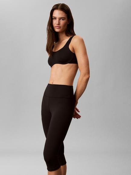Calvin Klein Breathable High Rise Capri Leggings, Black - view 2, Black