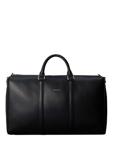 Calvin Klein Micro Pebble Commuter Duffle Bag, Black, Black