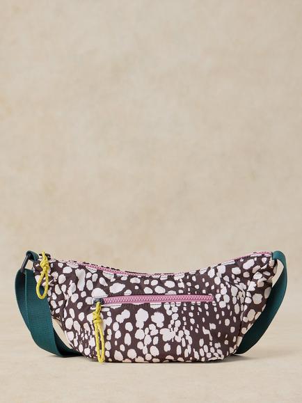 White Stuff Meadow Spotted Crossbody Bag, Brown/Multi, Brown/Multi