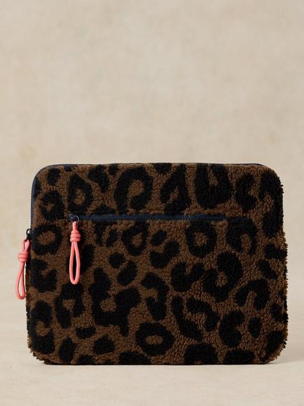 White Stuff Meadow Animal Print Laptop Bag, Brown, Brown