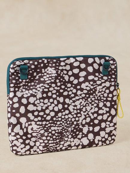 White Stuff Meadow Animal Print Laptop Bag, Brown Mlt - view 2, Brown Mlt