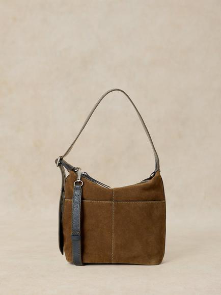 White Stuff Suede Mini Cross Body Bag, Khaki, Khaki