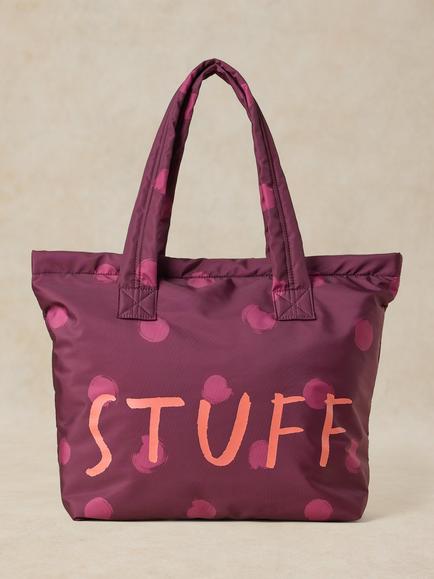White Stuff Stuff Graphic Tote Bag, Plum Mlt, Plum Mlt