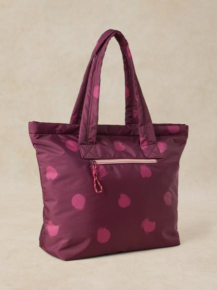 White Stuff Stuff Graphic Tote Bag, Plum Mlt - view 2, Plum Mlt