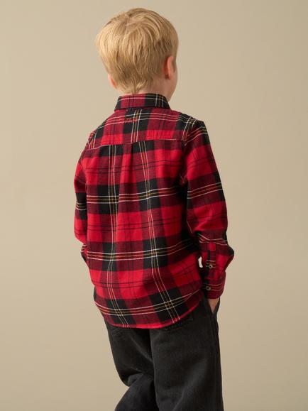 Angel & Rocket Kids' Camden Long Sleeve Shirt, Red/Multi - view 2, Red/Multi