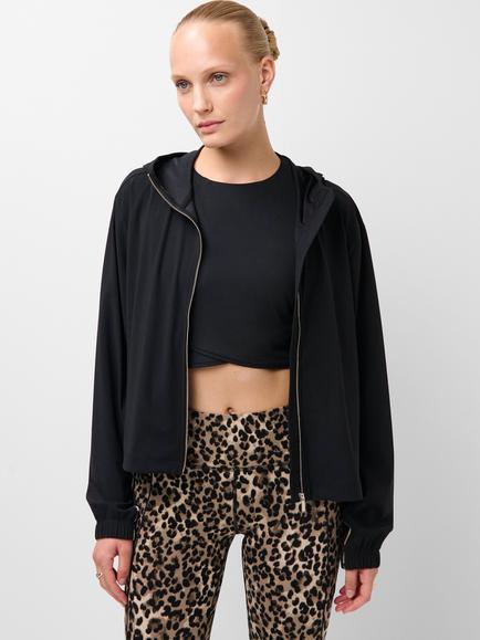 Sweaty Betty Explorer Cropped Zip Jacket, Black
