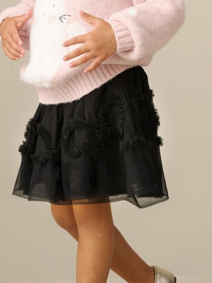 Angel & Rocket Kids' Maddison Tulle Skirt, Black - view 2, Black
