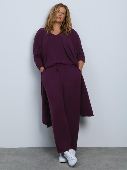 Live Unlimited Petite Straight Leg Trousers, Purple, Purple