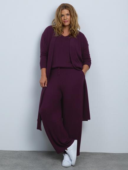 Live Unlimited Petite Straight Leg Trousers, Purple - view 2, Purple