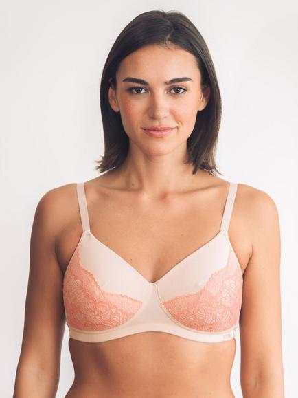 Royce Anya Lace Post Surgery Bra, Blush/Coral - view 2, Blush/Coral