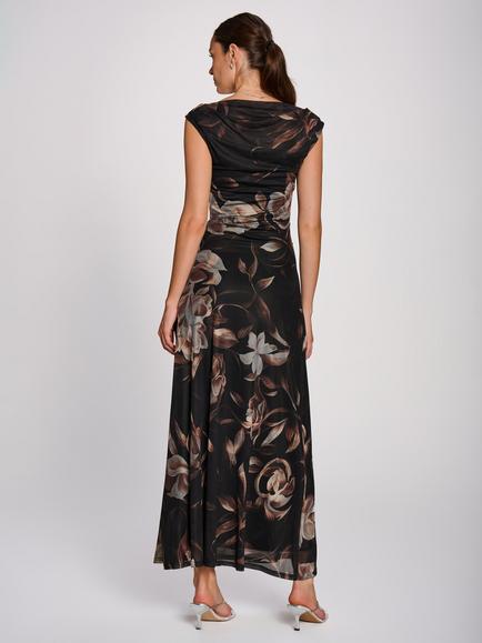 Jolie Moi Floral Multiway Maxi Dress, Brown/Multi - view 2, Brown/Multi