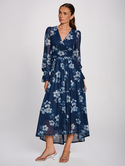 Jolie Moi Floral Maxi Dress, Navy/Multi, Navy/Multi