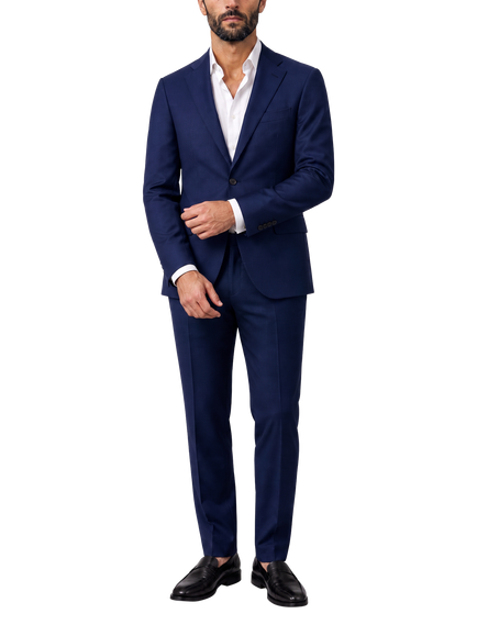 Richard James London Wool Mohair Blend Trousers, Blue - view 2, Blue