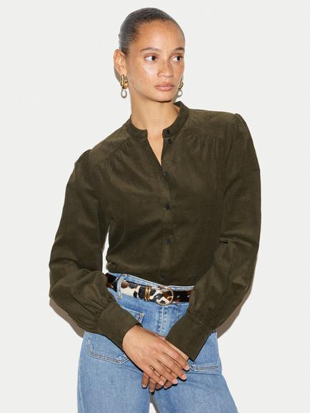 Jigsaw Baby Corduroy Shirt, Olive, Olive