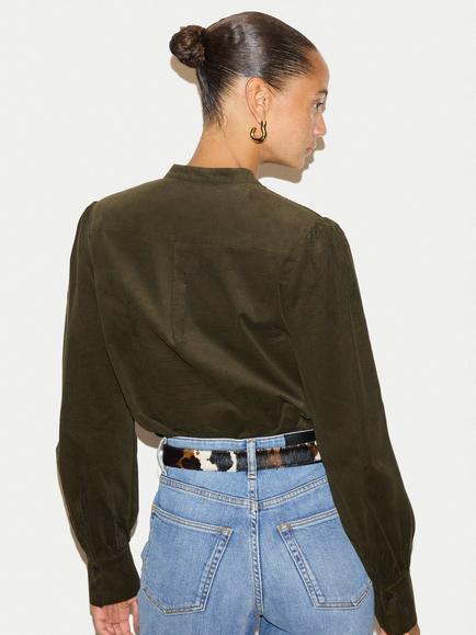 Jigsaw Baby Corduroy Shirt, Olive - view 2, Olive