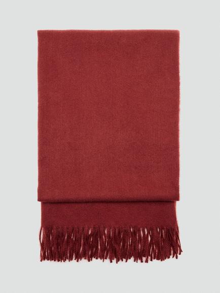 Mango Fringe Edge Wrap Scarf, Terracotta