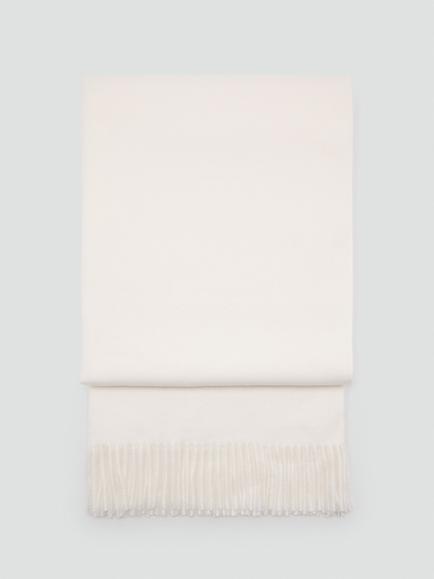 Mango Soft Fringed Wrap Scarf, Raw
