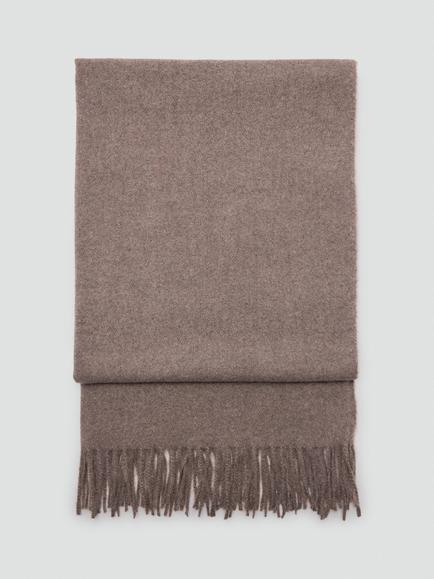 Mango Fringe Edge Wrap Scarf, Taupe