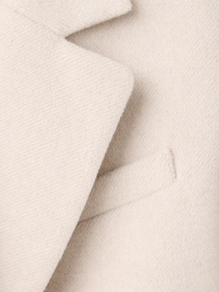 Mango Double-Breasted Wool Blend Tailored Overcoat, Stone - view 2, Stone