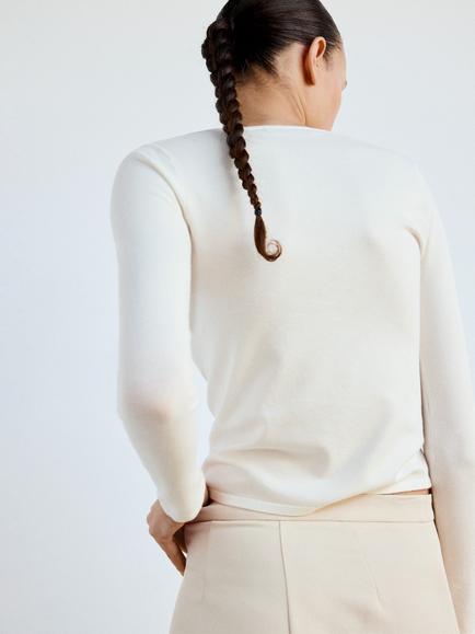 Mango Knit Top - view 2, Raw