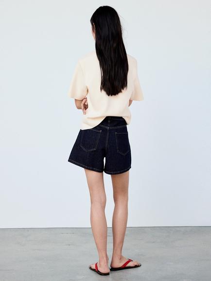 Mango Crew Neck Knit Top, Raw - view 2, Raw