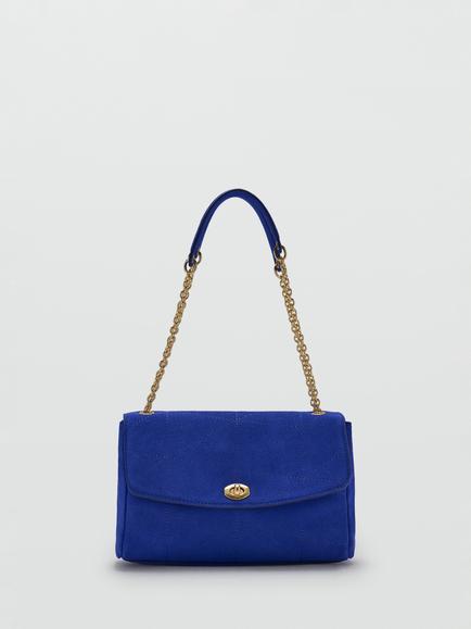 Mango Chain Strap Shoulder Bag, Electric Blue