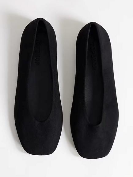 Topshop Duke Ballet Flats, Black - view 2, Black