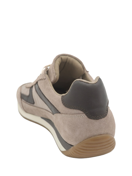 Jones Bootmaker Aeries Leather Lace Up Trainers, Beige-brown - view 2, Beige-brown