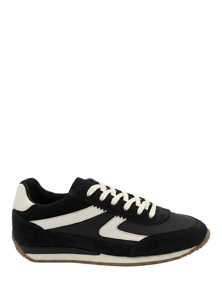 Jones Bootmaker Aeries Leather Lace Up Trainers, Black, Black