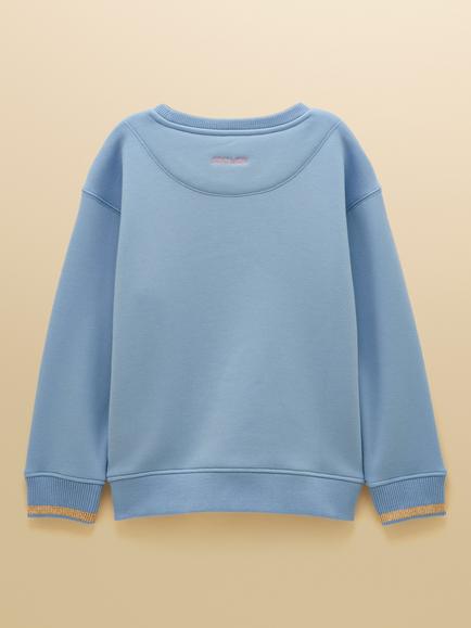 Joules Kids' Horse Applique Sweatshirt, Blue - view 2, Blue