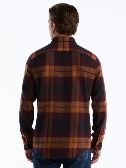 Original Penguin Checked Cotton Shirt, Port Royale - view 2, Port Royale