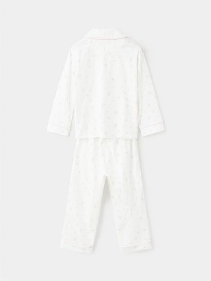 Mango Kids' Lightweight Pyjama Set, Off White - view 2, Off White