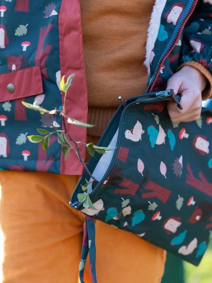 Little Green Radicals Kids' Woodland Waterproof Bag, Green - view 2, Green