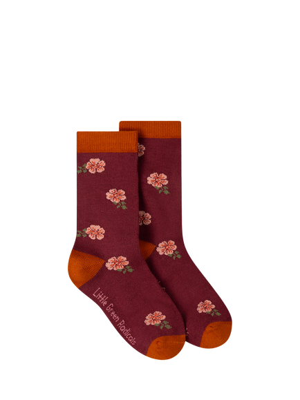 Little Green Radicals Kids' Floral Cotton Socks, Pack of 6, Multi - view 2, Multi