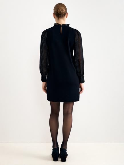 Phase Eight Thea Hot Fix Knit Dress, Black - view 2, Black