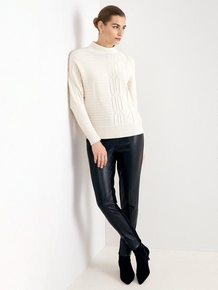Phase Eight Zinnia Cable Knit Jumper, Ivory - view 2, Ivory