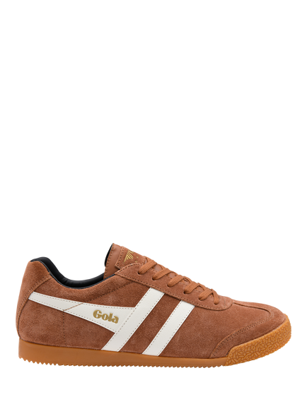 Gola Harrier Suede Trainers, Navy/Red Ochre, Umber/Off White