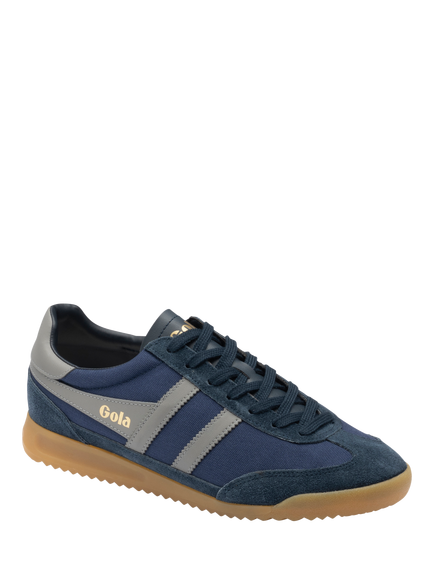 Gola Tornado Suede Trainers, Navy/Cement - view 2, Navy/Cement
