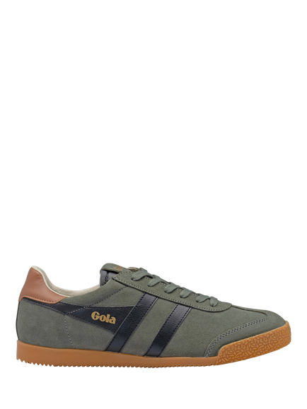Gola Elan Suede Trainers, Conifer/Black, Conifer/Black
