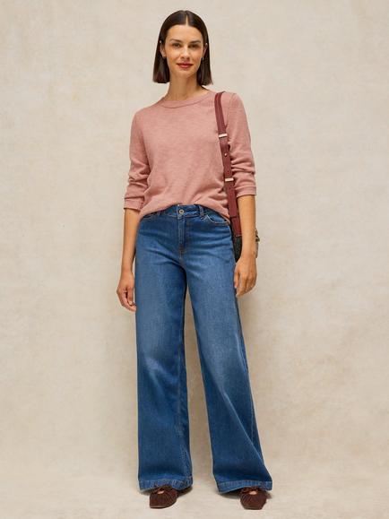 White Stuff Betsy Crew Neck Jumper, Dus Pink, Dus Pink