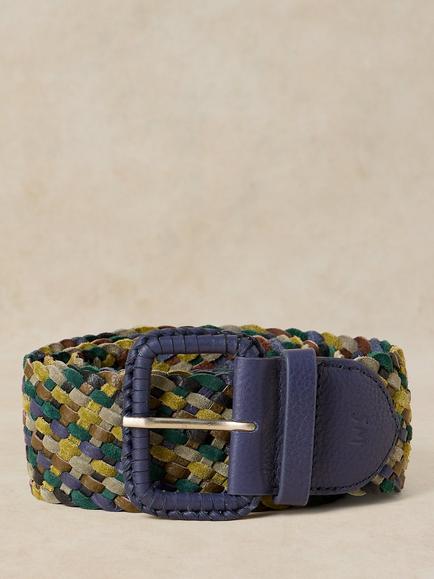 White Stuff Woven Belt, Blue/Multi, Blue/Multi