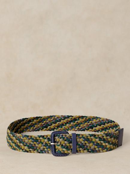 White Stuff Woven Belt, Blue/Multi - view 2, Blue/Multi