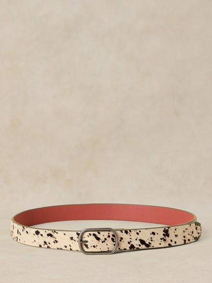 White Stuff Reversible Leather Belt, Pink - view 2, Pink