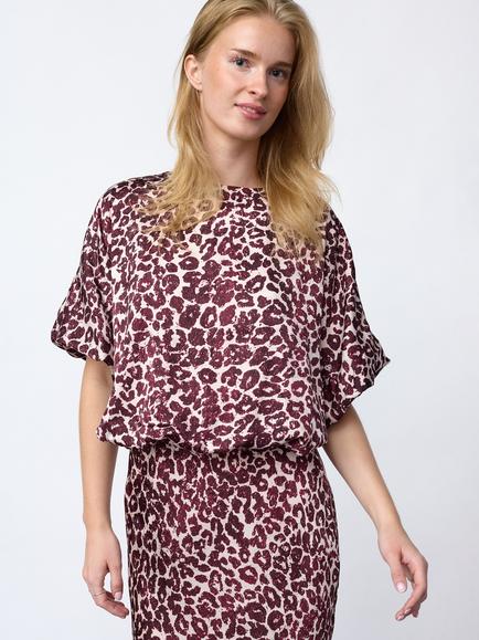 Sisters Point Gufo Cropped Elastic Hem Top, Pink, Pink