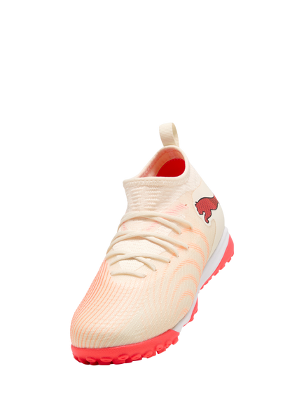 PUMA Kids' Future 9 Match Football Boots, White/Red/Black - view 2, White/Red/Black